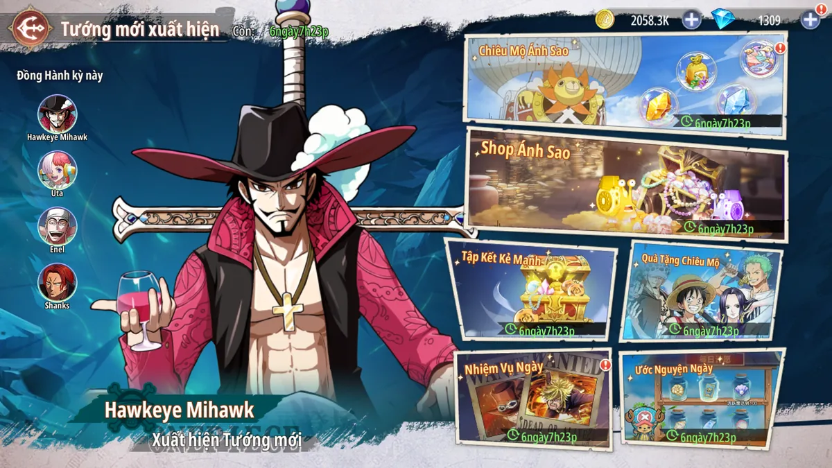 Tướng mới Mihawk