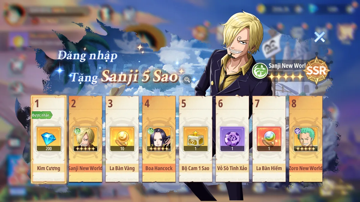 Đăng nhập 8 ngày